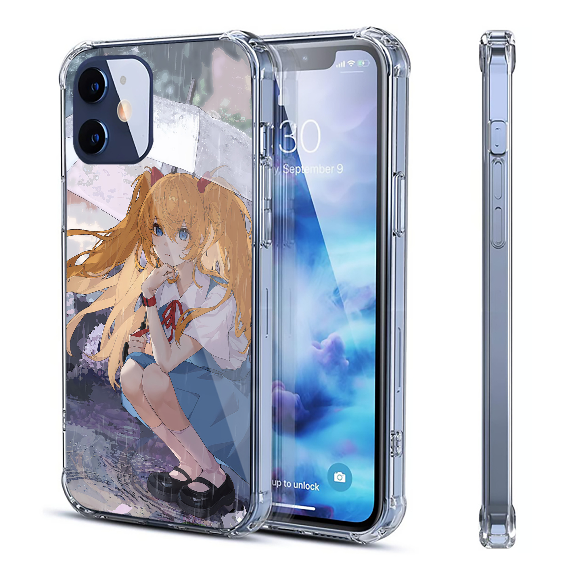 （画像用） EVA 新世紀エヴァンゲリオン 【iPhone 12シリーズ対応】透明スマホケース（クリアソフトケース）